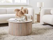 Couchtisch KIRKWOOD mit Stauraum Mangoholz Hellbraun_935952