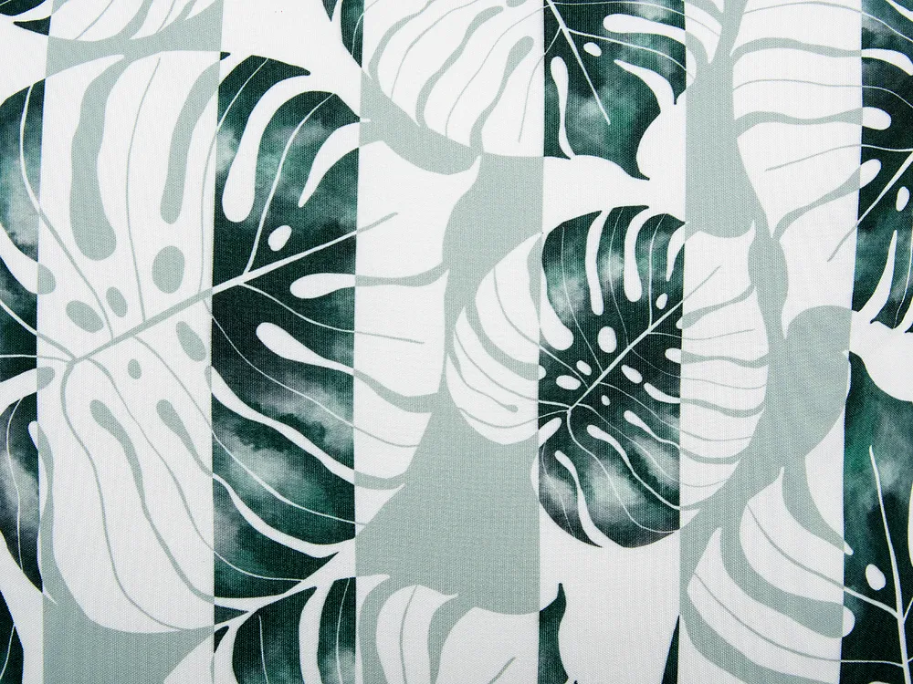 Gartenkissen 2er Set TERMINI Pflanzenmuster 45 x 45 cm Grün_880781