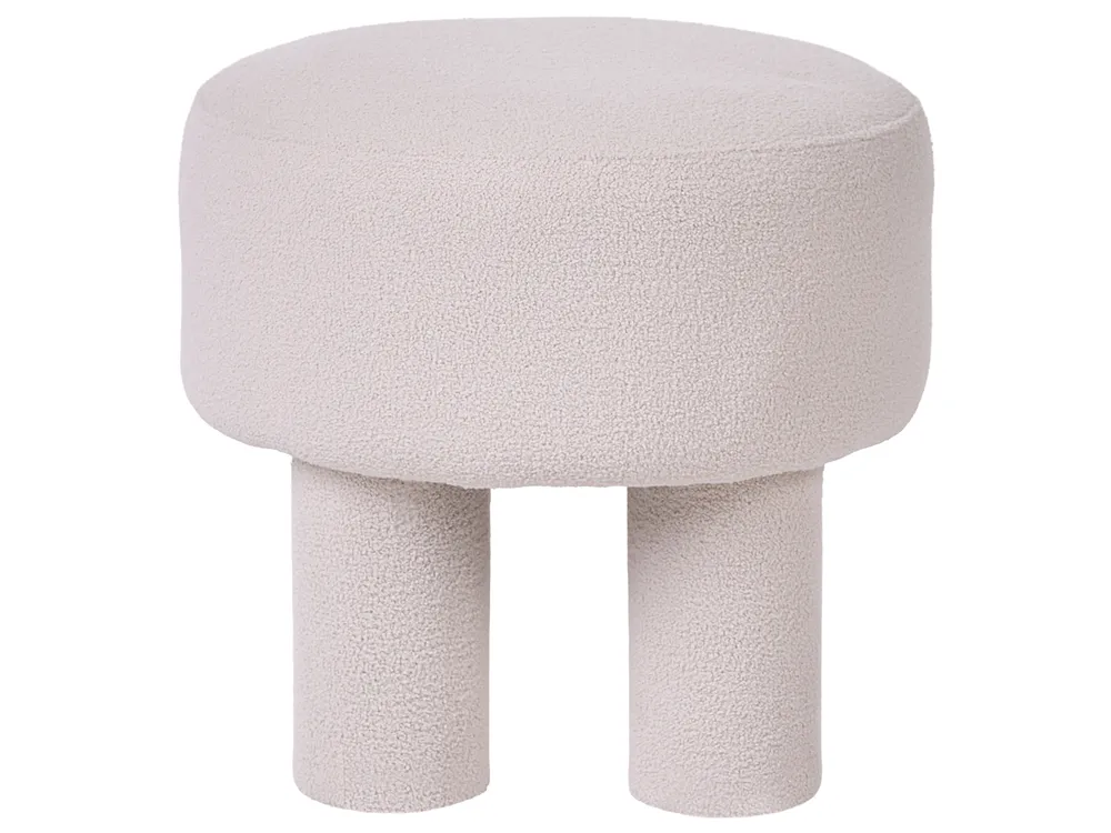 Hocker CANBY Bouclé Cremeweiß_1067019