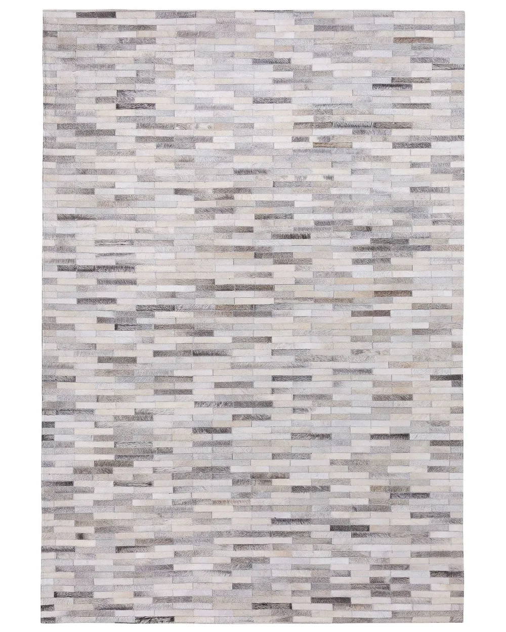 Rug AHILLI Grey 140 x 200 cm Leather_688984