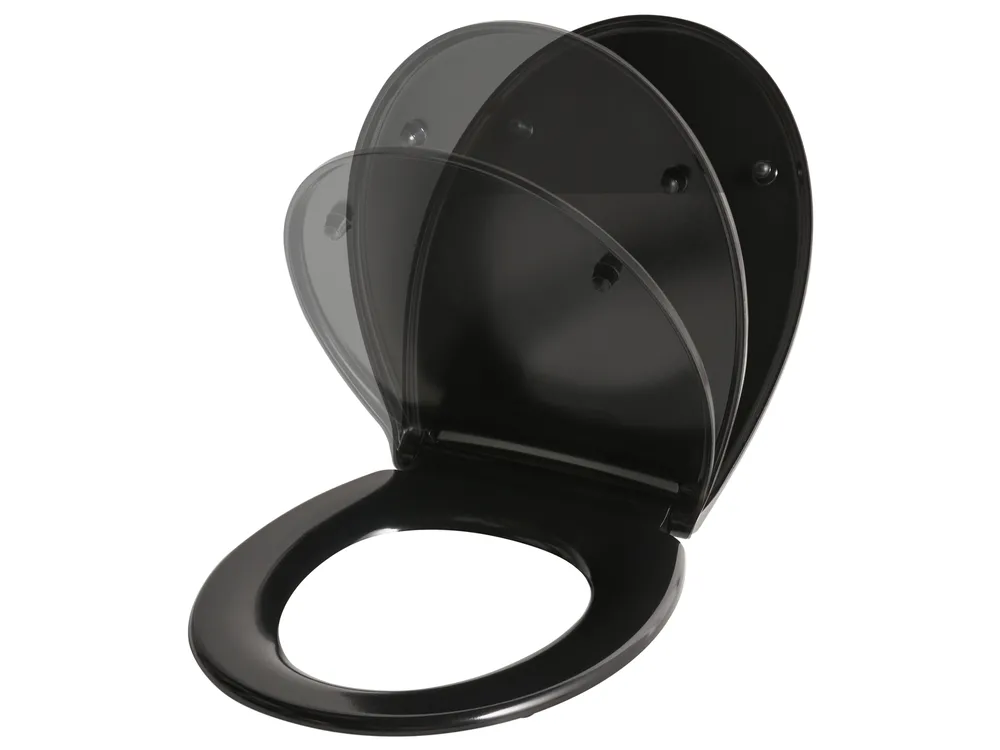 WC-Sitz PAPURI Soft-Close-Funktion Duroplast Schwarz_1016490