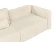 Schlafsofa 3-Sitzer VAXHOLM mit Stauraum Bouclé Cremeweiß_1026789