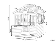 Garten Spielhaus BADOLATO Tannenholz Hellbraun_1105487