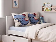 Set of 2 Decorative Cushions GAMBIR 45 x 45 cm Cotton Blue_1188356