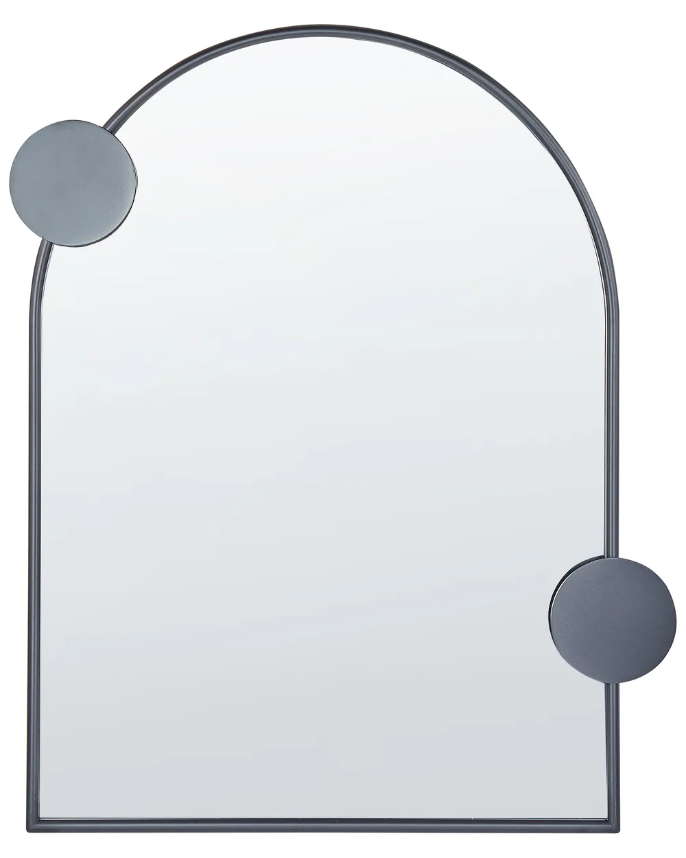 Wandspiegel AULON 69 cm 80 cm Metall Schwarz
