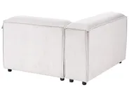 Modul Ecksofa 2-Sitzer ARDAL mit Ottomane Cord Cremeweiß linksseitig_1008064