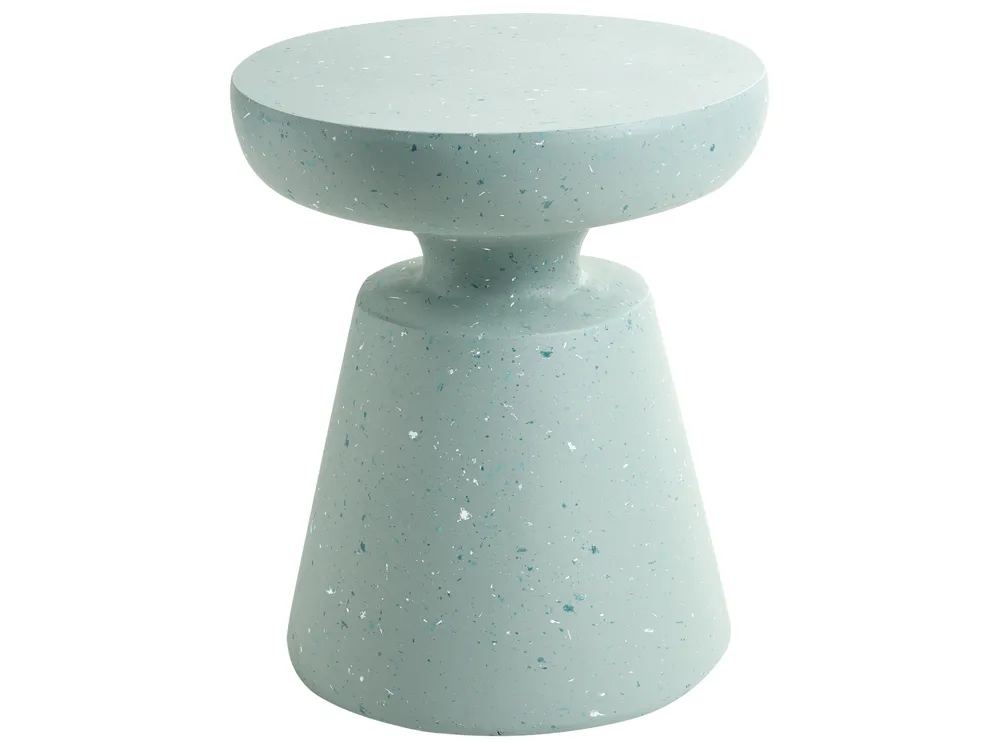 Side Table MINCIO 45 cm 45 cm Terrazzo Effect Green Terrazzo