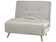 Single Sofa Bed FARRIS Velvet Light Grey_875663