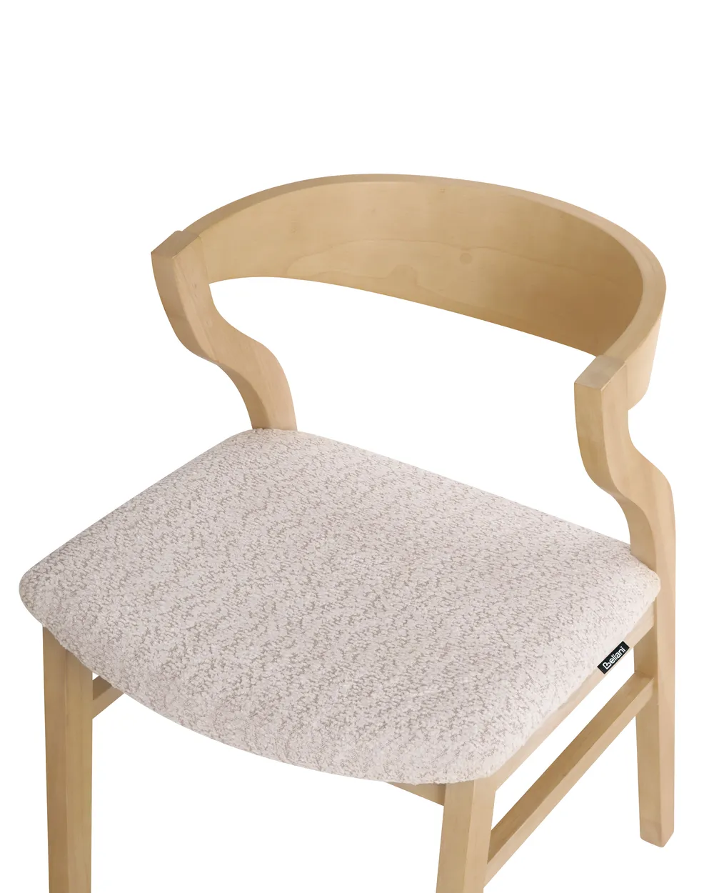 Set of 2 Dining Chairs MAROA Wood Light Beige_934317