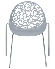 Set of 4 Dining Chairs MUMFORD Light Grey_679352