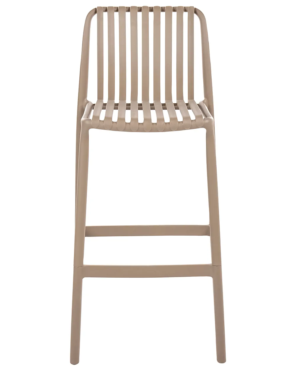 Set mit 2 Barstühlen ARICCIA Kunststoff Hellbraun_1149245