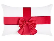 Set of 3 Decorative Cushions BOWELLE 30 x 50 cm 45 x 45 cm Off-White Christmas Motif_1164530