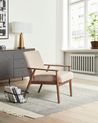 Sessel ESRUM Stoff Dunkelbraun / Beige