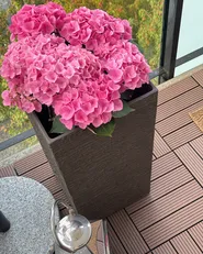 Blumenkübel TENNO 30 cm Dunkelbraun_1019836