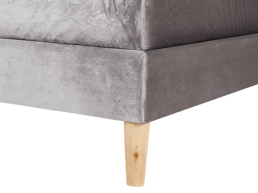 Divan Bed Velvet MARQUISE 160 x 200 cm (EU King Size) Grey_797292