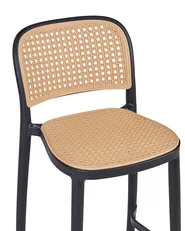 Set mit 4 Barstühlen PLOSE Kunststoff Beige_935423