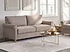 Sofa 3-Sitzer RONNEBY Stoff Hellbraun