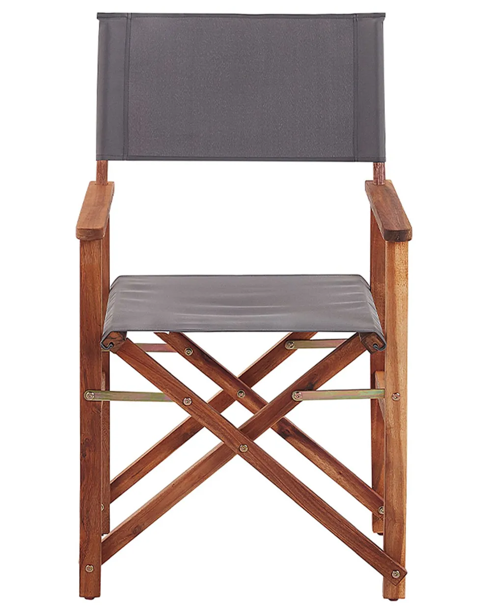 Set of 2 Garden Chairs CINE Acacia Wood Grey_810208