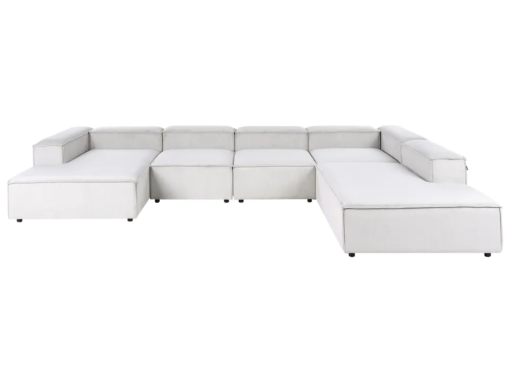 Modul Ecksofa 5-Sitzer ARDAL Cord Cremeweiß linksseitig_1008135
