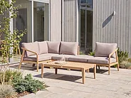 Garden Right-Hand Corner Section RIVELLO Acacia Wood Light Brown_1156413