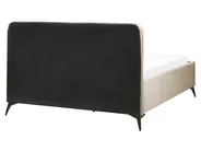 Krevet Samet VALOGNES 160 x 200 cm Sivo-bež_876692