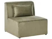 Modul Ecksofa 4-Sitzer LEMVIG Cord Grün linksseitig_1053546