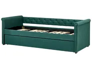 Trundle Bed Fabric LIBOURNE 90 x 200 cm (EU Single) Dark Green_729673