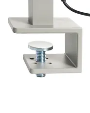 LED Clamp-On Desk Lamp VOLANS with Dimmer Metal Silver_849462