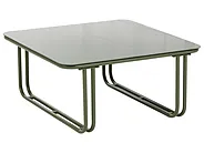 Garden Lounge Set with Table and Ottoman 3 Seater CAMEROTA  Metal Green_1156967