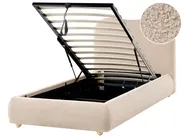 Ottoman Bed BLAGNAC Boucle Beige 90 x 200 cm (EU Single)_1026266