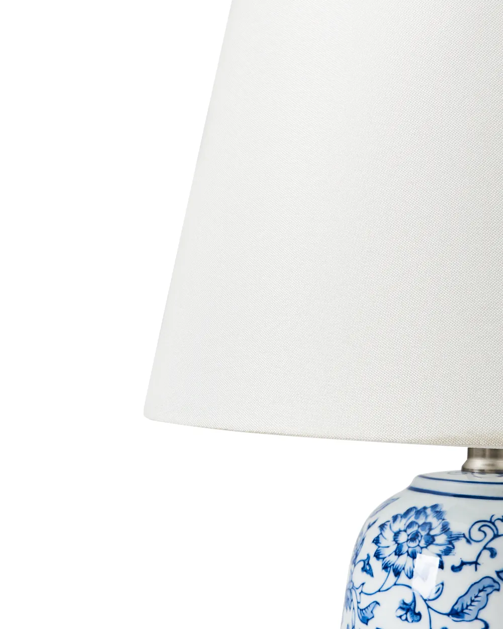Tischlampe AIBONITO Porzellan Weiß / Blau_961534