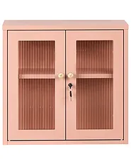 Wandschrank HARLYN 60 cm Metall Pfirsichrosa_1160901