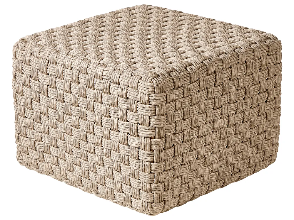 Pouf NALLI Kunststoff Taupe