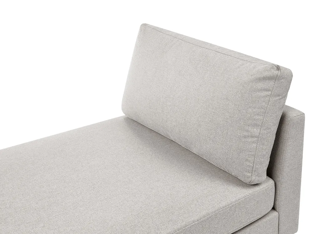 Chaiselongue ARCHIANE Stoff Hellgrau_1037486