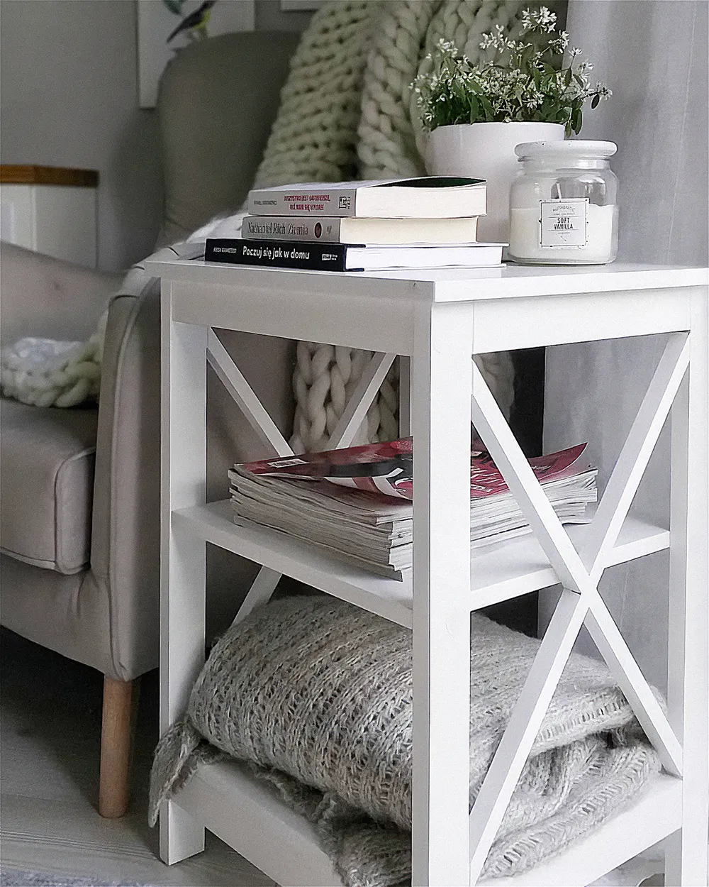 Side Table FOSTER White_886218