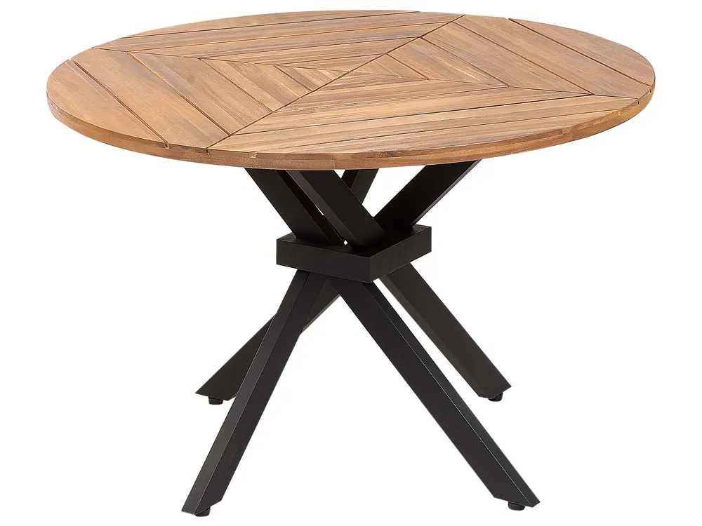 Gartentisch LISSONE 110 cm 110 cm Akazienholz Braun