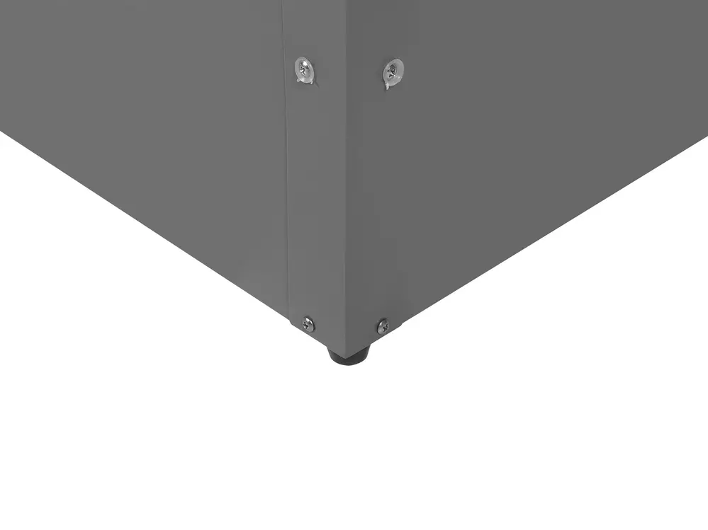 Aufbewahrungsbox CEBROSA 165 cm 70 cm Metall Grau_752605