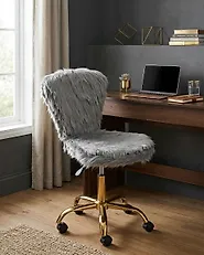 Schreibtischstuhl MARGATE Webpelz Grau_1179080