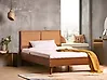 Bett mit Lattenrost Polyrattan MONPAZIER 120 x 200 cm Dunkelbraun
