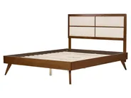Bett mit Lattenrost POISSY 160 x 200 cm Dunkle Esche_927885