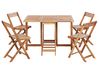 Gartenmöbel Set 4-Sitzer FRASSINE Akazienholz Braun