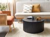 Couchtisch KIRKWOOD mit Stauraum Mangoholz Schwarz