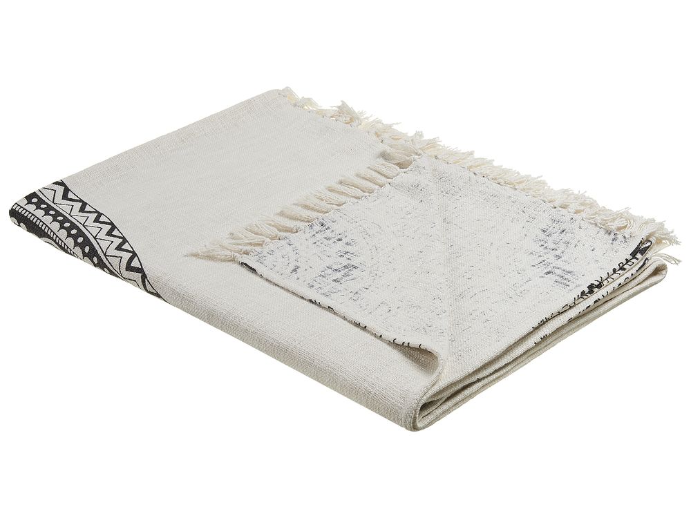Blanket BERHAMPORE Cotton 130 x 180 cm Beige
