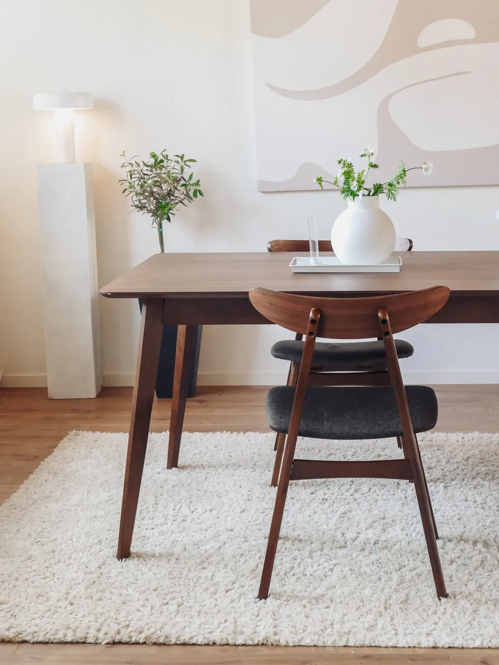 Dining Table MADOX Dark Walnut 200 cm 100 cm - Beliani.ro