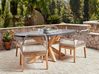 Gartenmöbel Set 4-Sitzer ORISTANO inkl. Kissen Beton Beige
