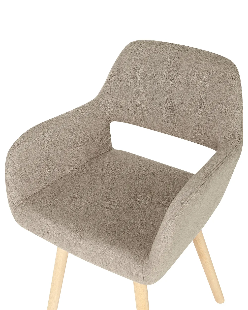 Set of 2 Dining Chairs CHICAGO Fabric Taupe_693660