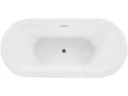 Freistehende Badewanne EMPRESA 170 x 80 cm Schwarz_785199