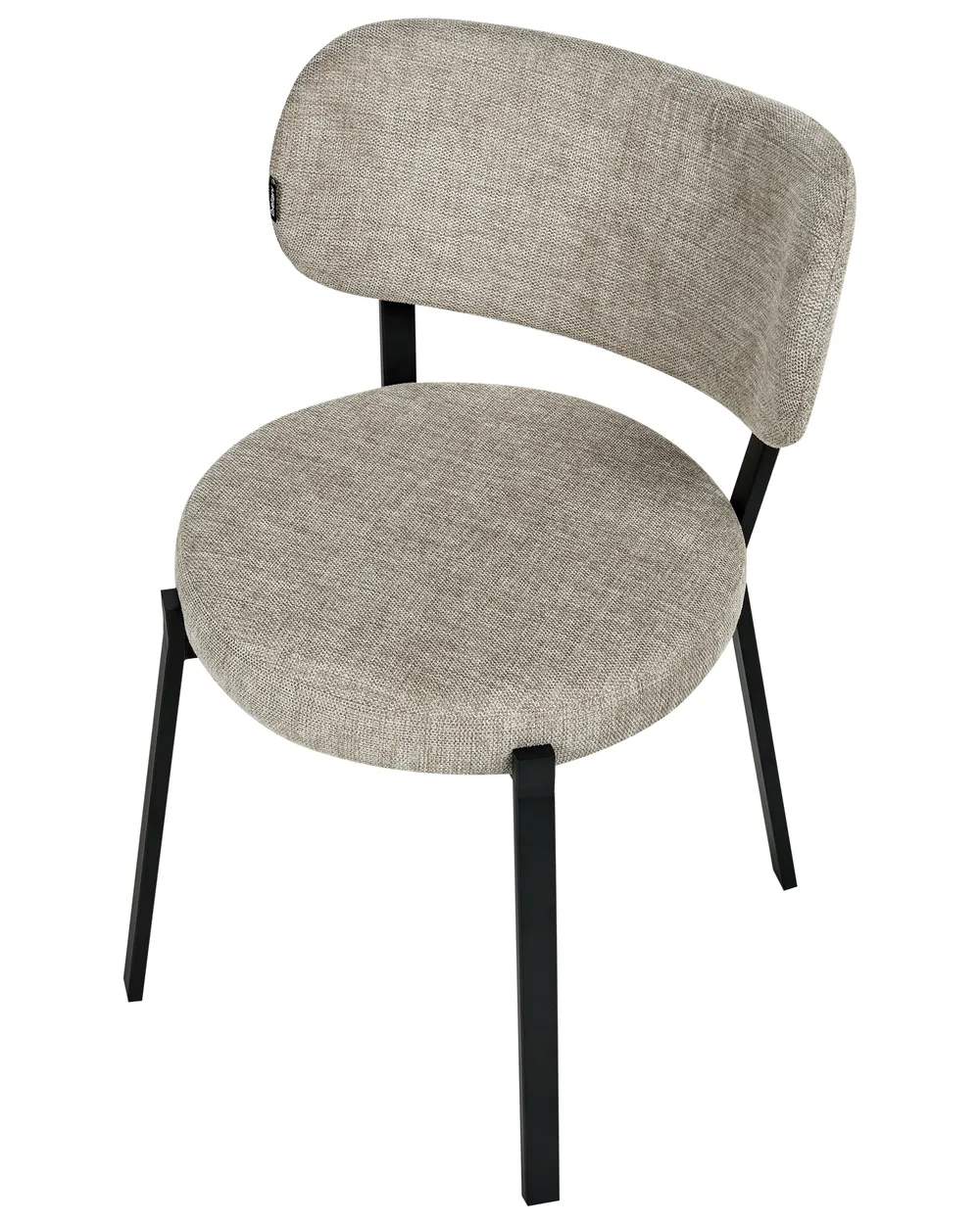 Esszimmerstuhl 2er Set BRONTE Stoff Beige_1006003
