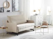 Sofa Bed 2 Seater BELFAST Fabric Beige_267042