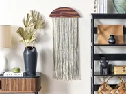 Wall Decor ZIKIRIA Poplar Wood 92 cm Dark Brown_1078605